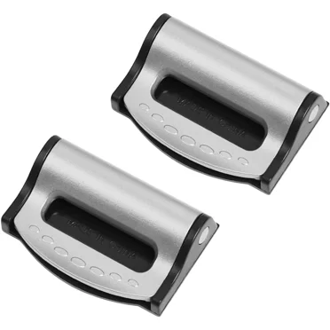 2 Pcs Ajusteur de Ceinture de Sécurité pour Voiture, Clips de Ceinture de Sécurité Ajustables pour Adultes, Protecteur d'Épaule et de Cou Auto Confortable, Clip de Verrouillage de Sangle, Accessoires Intérieurs de Voiture Universels pour la Plupart des Véhicules (Argent)
