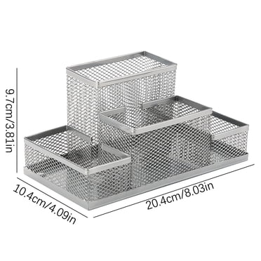Rbaofujie Desk Pencil Pen Holder Desktop Office Supplies Multifunctional Pen Barbed Wire Creative Combination Stationery Pen Medium and High Combination Pen Desktop Pen Container Organizer