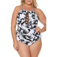 thumbnail image 1 of Bleu by Rod Beattie Maillot une-Pièce à Col Montant pour Femme Grande Taille, 22W, 1 of 3