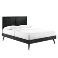 thumbnail image 1 of Modway Marlee Queen Wood Platform Bed with Splayed Legs in Black, 1 of 7