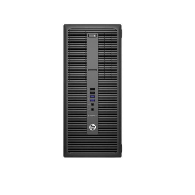 HP EliteDesk de Bureau Intel i5-6400 800G2 Tour PC de Bureau Remis à Neuf avec Boîtier Noir Orienté vers l'Avant avec Lattes de ventilation Horizontales, Bouton d'Alimentation, Multiples ports USB Dont USB 3.0, Prise audio et logo HP, Équipé de 8 Go de RAM et 240 Go SSD, Windows 10 Pro Fonctionnant, Idéal pour les Tâches Informatiques au Bureau et à la Maison.