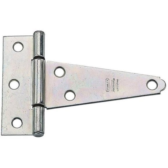 Gate T-Hinge, Extra Heavy Duty, Zinc, 4 In. - N129-031