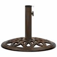 thumbnail image 2 of vidaXL Umbrella Base Bronze 40x40x32 cm Cast Iron, 2 of 5