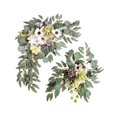 thumbnail image 1 of Abbracc 2 Pieces Artificial Wreath Artificial Floral Swag Simulation Garland Flower Swag F, 1 of 9
