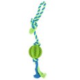 thumbnail image 1 of Dog Training Treats Teething Rope Toy, Bite Resistant Dog Puzzle Teething Toy Healthy  For Chewing For Puppies Green, 1 of 8