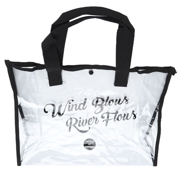 PVC Beach Bag Portable Waterproof Transparent Wash Bag Cosmetic Bag for Swimming Travel