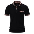 thumbnail image 1 of Birdeem Chemises pour Hommes Chemise Décontractée Patchwork Imprimé Bouton Col Rabattu Manches Courtes T-Shirt Chandail Blouse, 1 of 12