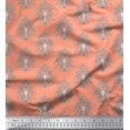 thumbnail image 1 of Soimoi Modal Satin Fabric Leaves,Floral & Paisley Block Print Fabric by Yard 42 Inch Wide, 1 of 3