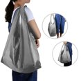 thumbnail image 3 of Agiferg Sac Fourre-Tout Pliable et Réutilisable Sac de Rangement Portable de Voyage Multicolore Sac d'Épicerie de Supermarché, 3 of 8