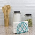 thumbnail image 2 of Home Basics Porte-serviettes en fonte de la collection Lattice, turquoise, 2 of 5