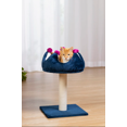 thumbnail image 3 of Prevue Pet Kitty Royal Purple Accent Bed with Scratching Post, for Cats, 3 of 3