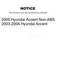 thumbnail image 2 of Transit Auto Rear Drum Brake and Wheel Hub Bearing Assembly Kit for Car Hyundai Accent - Left Right Side (Driver Passenger) K7D-100446, 2 of 11