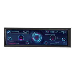 PC Affichage du panneau de capteur, moniteur de température d'ordinateur 360 Rotation de degré 8.8in IPS DIY Thème 1920x480 60Hz pour le jeu