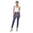 thumbnail image 3 of Pantalon Extensible en Cuir pour Femmes avec Poches, 3 of 8