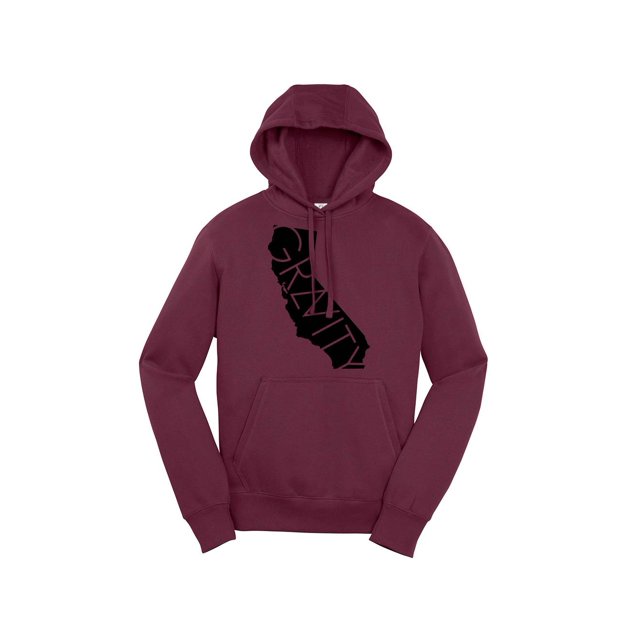 Gravity Trends Cali Hooded Pullover - Logo Noir - Marron - TG