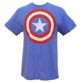thumbnail image 1 of Marvel Universe Captain America Shield Men's T-Shirt (Light Blue, Small), 1 of 2