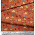 thumbnail image 2 of Soimoi Poly Georgette Fabric Mix Fruits Decor Fabric Printed Yard 52 Inch Wide, 2 of 3
