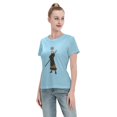 thumbnail image 4 of T-Shirt Basique à Manches Courtes pour Femmes une Pièce Trafalgar, 4 of 6