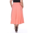 thumbnail image 4 of White Mark Jupe Midi Évasée Tasmin pour Femmes, 4 of 6