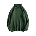 thumbnail image 1 of cfhntfmh Oversized Sweaters for Men Fashion High Neck Baggy Sweaters Fall Winter Warm Long Sleeve Solid Pullover Shirts, 1 of 3