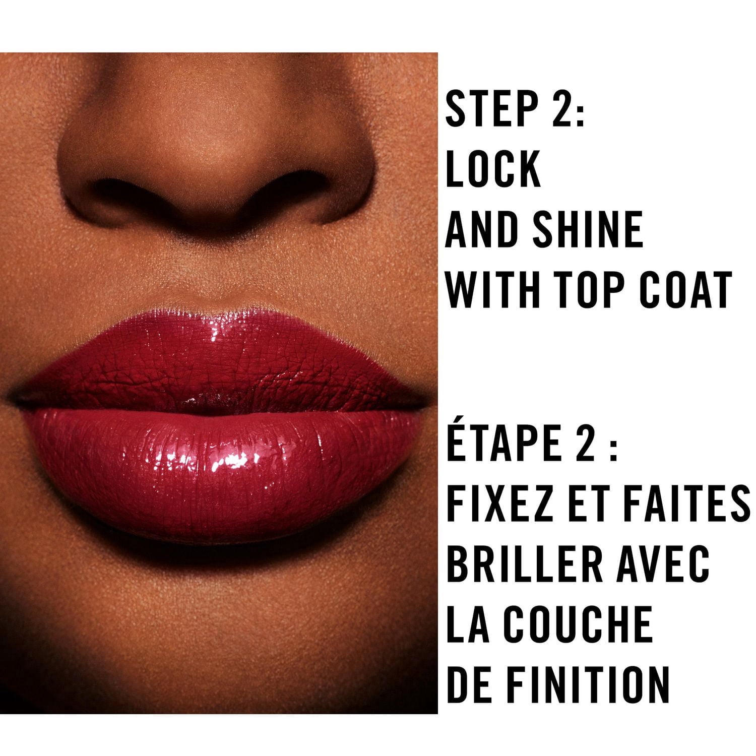 Rimmel Vernis à lèvres non-transfert 16H Provocalips, deux étapes, finition brillante et 16H de couleur, formule légère, 100% Sans Cruauté
