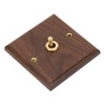 thumbnail image 2 of Antique Decoration Toggle Switch Retro Single Toggle Switch 250V with Hand Made Wood Walnut Wall Panel, 2 of 14