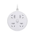 thumbnail image 2 of Barre d'Alimentation Parasurtenseur avec Cordon Rétractable Cordon d'Extension de Port USB Intelligent Portable pour Voyage Maison Bureau (TT-5 Mètres), 2 of 2