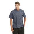 thumbnail image 3 of TOPTIE Unisex Short Sleeve Chef Coat Jacket, Dark Gray, 3 of 8