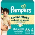 thumbnail image 1 of Pampers Swaddlers Couches, Taille P4 (15-34 lbs), Absorbantes, Garde Bébé au Sec et Confortable, Couche pour Bébé Jetable Sûre pour la Peau, 1 of 26