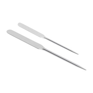 Fondation mélange de spatules,2pcs Maquillage Fondation Mélanger Cosmétiques Spatule en acier inoxydable Maquiller Spatula Performance haute performance