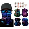 thumbnail image 1 of 4-Pack Colorful Face Balaclava Scarf Neck Rave Shield Sun Gaiter Headwear Mask, 1 of 8