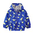 thumbnail image 1 of XXWXYD Toddler Rain Jacket Lightweight Waterproo𝖿 Plain Fall Raincoat Zipper Hooded Lined Windbreaker Kids Boys Girls Outerwear Spring Waterproo𝖿 Coat, 1 of 4