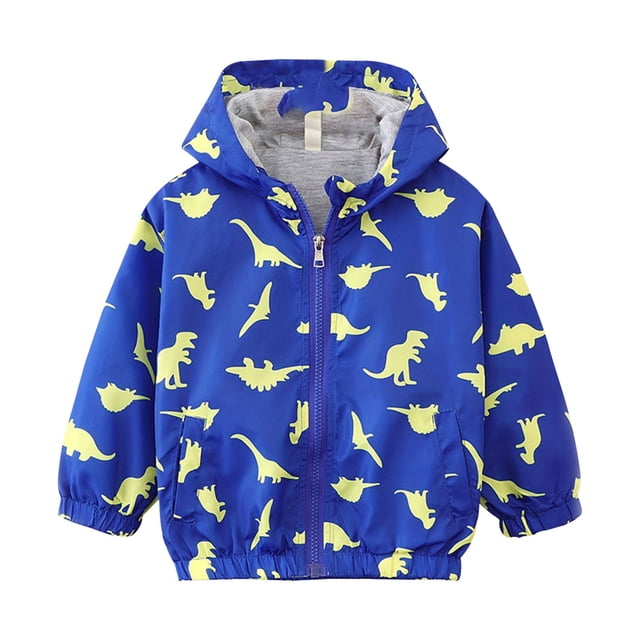 XXWXYD Toddler Rain Jacket Lightweight Waterproo𝖿 Plain Fall Raincoat Zipper Hooded Lined Windbreaker Kids Boys Girls Outerwear Spring Waterproo𝖿 Coat