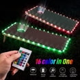 thumbnail image 1 of DEBGFS Set of 1 Cornhole Lights  16 Colors Changing Cornhole Board Hole and Edge Lights with Remote Controlled  Cornhole Set for Family Backyard Bean Toss Cornhole Game,none,none, 1 of 5