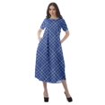 thumbnail image 4 of Moomaya Robes d'Été pour Femmes Imprimées Grande Taille en Coton Flex Robes pour Dames, 4 of 5