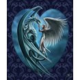 thumbnail image 2 of Anne Stokes Signature Silk Touch Sherpa Lined Throw Blanket (Silverback), 2 of 3