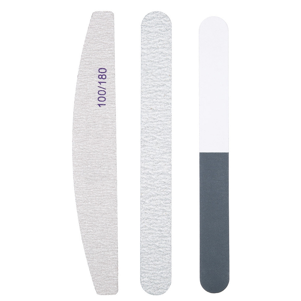 Qiilu 5pcs/Set Nail Files Powder Brush Durable Buffing Grit Accessories UV Gel Polish Tools, Manicure File, Manicure Tool