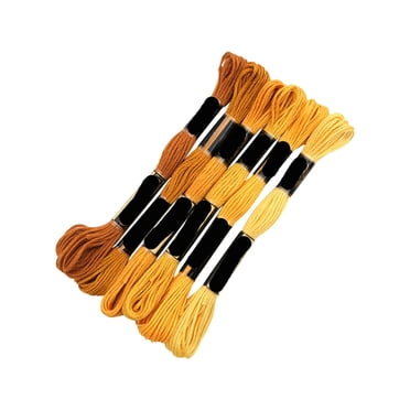 EGNMCR Dégradé Broderie 8 m 6 Couleurs Broderie Broderie Accessoires Manuels Fil à Broder Couleur Fil à Broder Fil à Broder