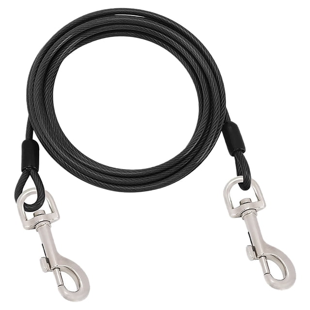 Heavy Duty Dog Tie Out Leash with Swivel for Large Dogs Outdoor Yard Camping Runner Secure Tethering