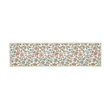 Chemin de table en tissu matelassé à imprimé floral « Beautiful Home » de Drew Barrymore, plusieurs exemplaires, 183 cm de large x 36 cm de long