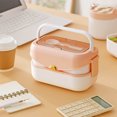 thumbnail image 1 of Yhmxh Lunch Box for Women/Men Meal Prep Containers Double Compartmentalized Handle Lunch Box Large Capacity High Appearanceplastic Lunch Box with Spork Lunch Holder, 1 of 8