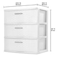 thumbnail image 4 of Sterilite 3 Drawer Wide Weave Tower, 4 of 7