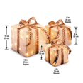 thumbnail image 2 of National Tree Company Boîtes Cadeaux de Noël, Blanc/or, 2 of 3