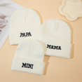thumbnail image 3 of SNNROO Single/Two/Three-piece Set Papa+mama Autumn and Winter Knitted Hats, 3 of 7