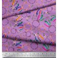 thumbnail image 2 of Soimoi Silk Fabric Wreath & Dream Catcher Home Decor Fabric Prints by Yard 42 Inch Wide, 2 of 3