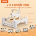 thumbnail image 2 of VEVOR 5 in 1 Rocking Horse for Toddlers 1-3 Years, Baby Rocking Horse with Trampoline, Detachable Balance Board, Push Handle., 2 of 9
