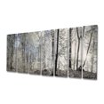 thumbnail image 1 of Designart - Dark Morning in Forest Panorama - Landscape Canvas Art Print, 1 of 2