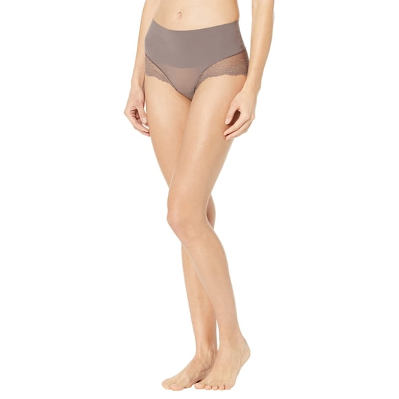 SPANX Women's Undie-Tectable Lace Hi Hipster, Umber Ash, X-Large