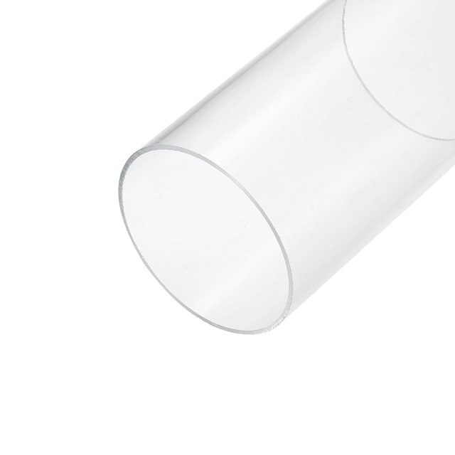 Unique Bargains Tuyau Acrylique Transparent Rigide Tube Rond 86mm ID 90mm OD 6 Pouces pour Lampes et Lanternes Système de Refroidissement par Eau