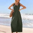 thumbnail image 4 of Gspmoly Robes d'Été pour Femmes 2025, Robe d'Été Décontractée Sans Manches Mini pour Femmes, Été Printemps, Col Ras du Cou, Débardeur Ample, Robe Courte de Plage, Robes Formelles pour Femmes, Économies d'Été Liquidation, 4 of 9